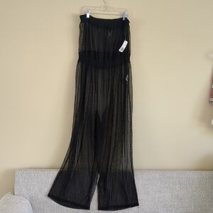 NWT Forever 21 Sheer Mesh Swim Cover-Up Pool Beach 1X